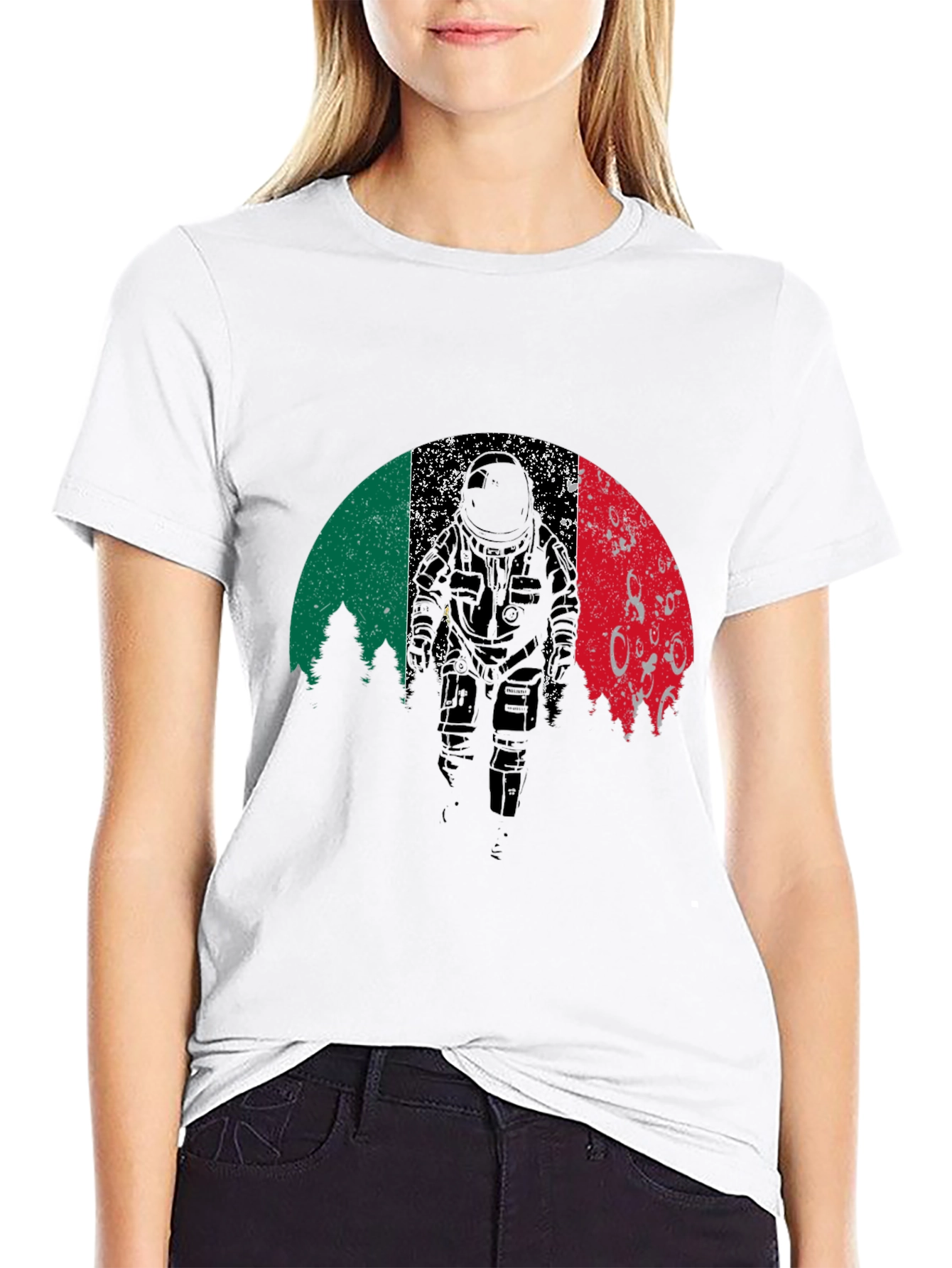 Retro Astronaut Graphic T-Shirt