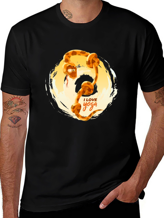 Yoga Snake T-Shirt - Funny Snake Design Tee