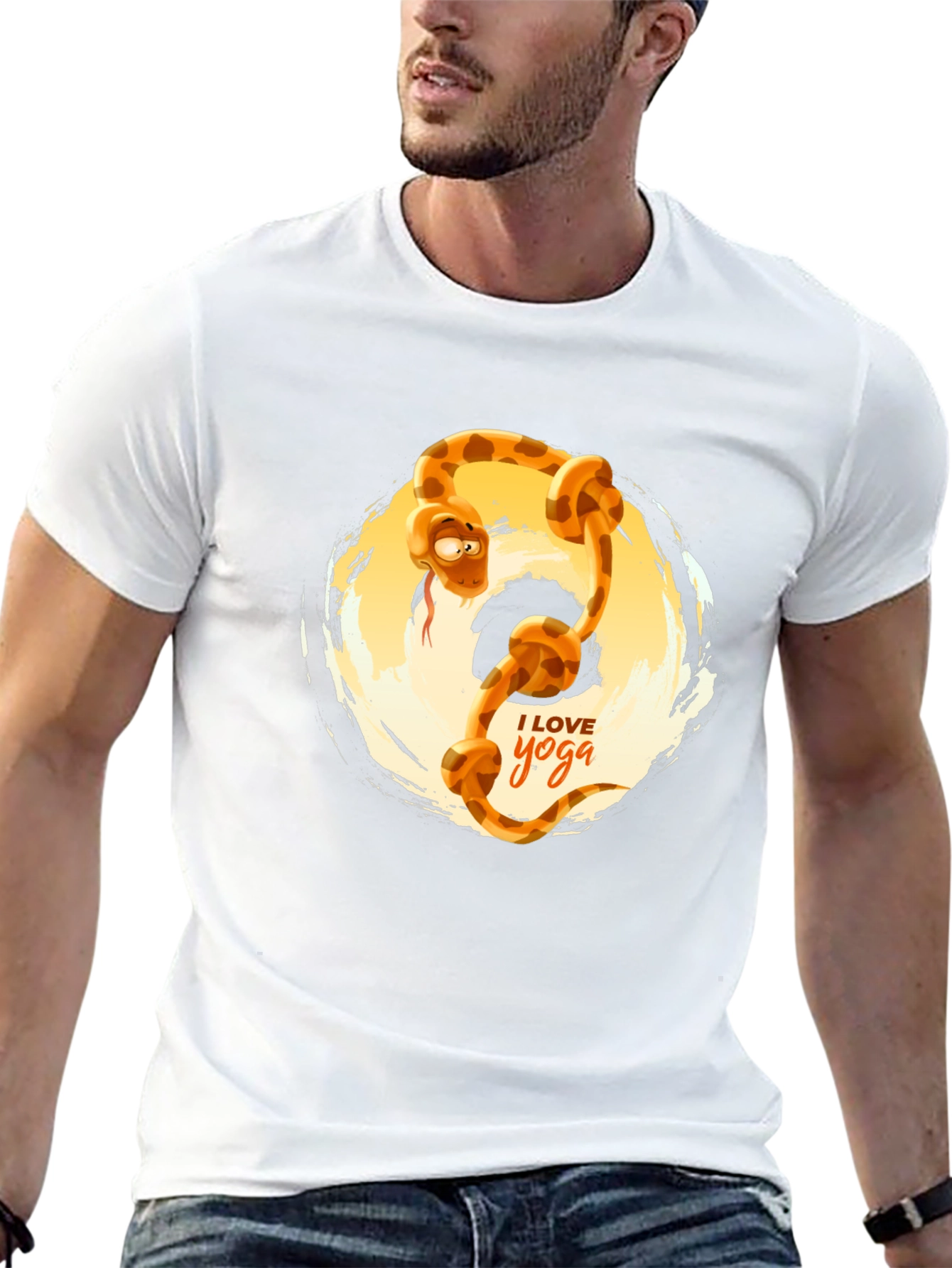 Yoga Snake T-Shirt - Funny Snake Design Tee