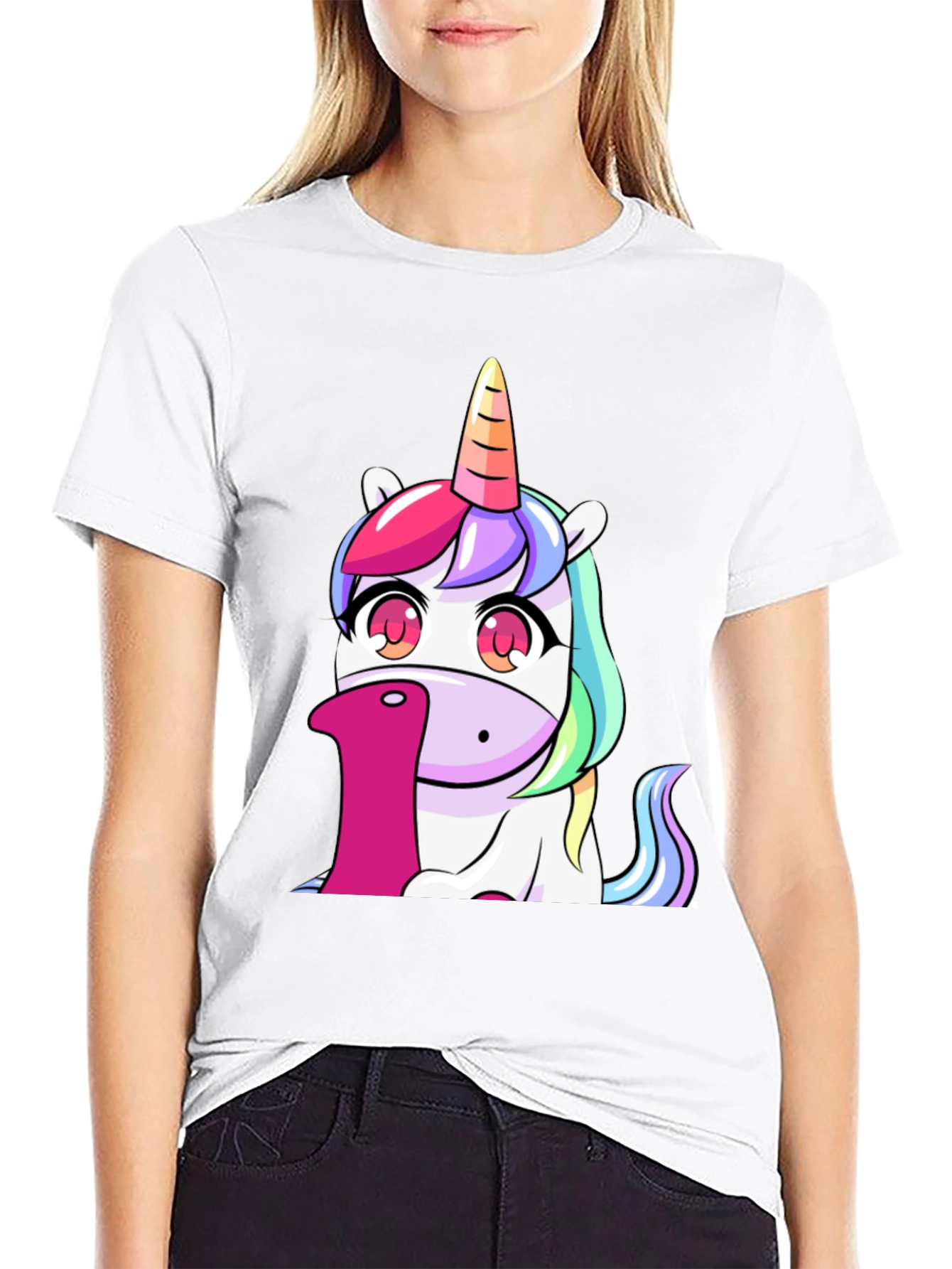 Unicorn Number 1 Black T-Shirt