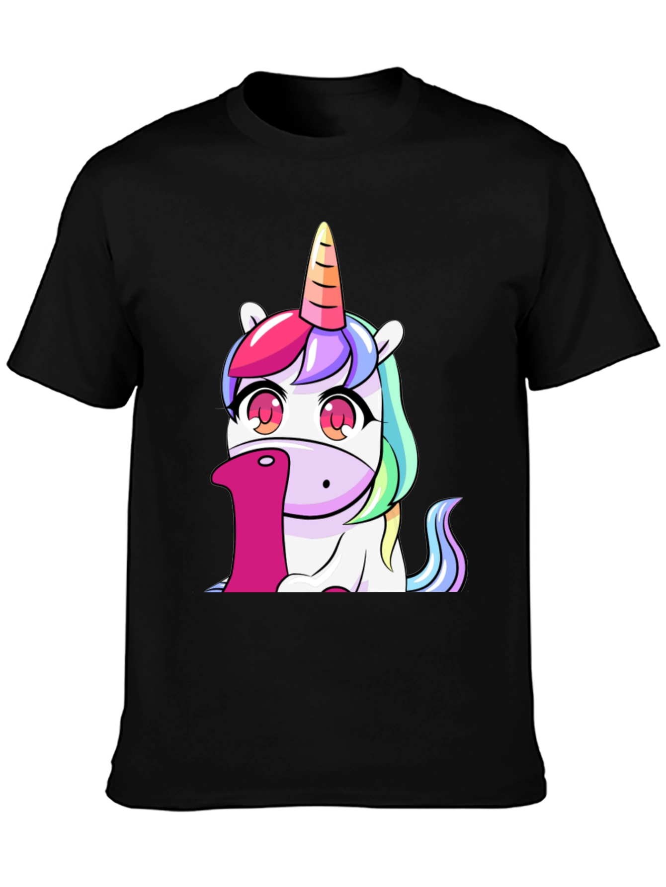 Unicorn Number 1 Black T-Shirt
