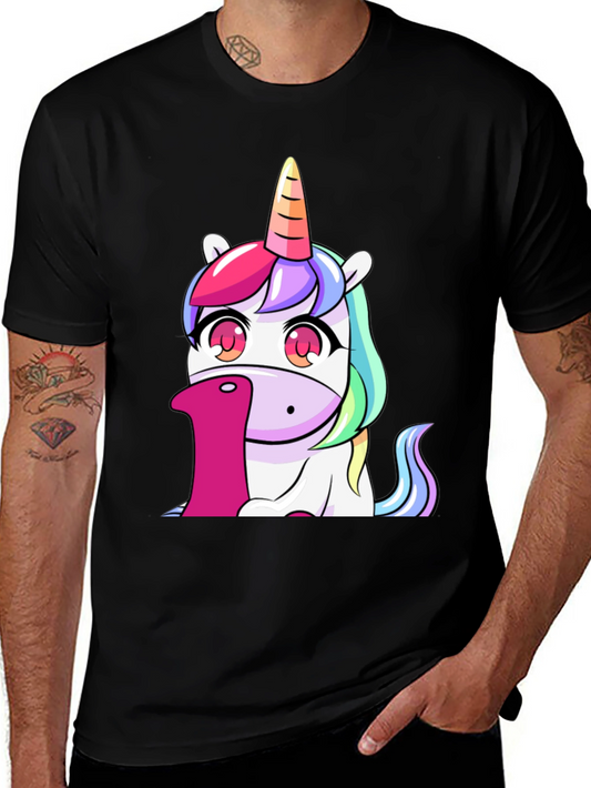 Unicorn Number 1 Black T-Shirt