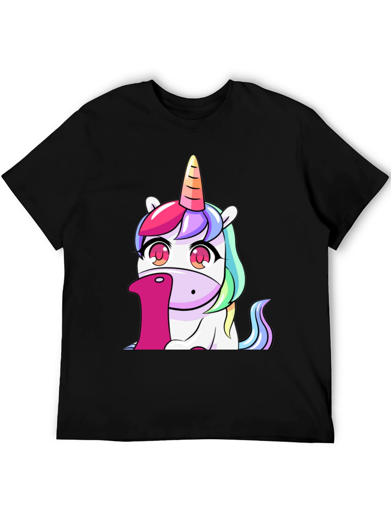 Unicorn Number 1 Black T-Shirt