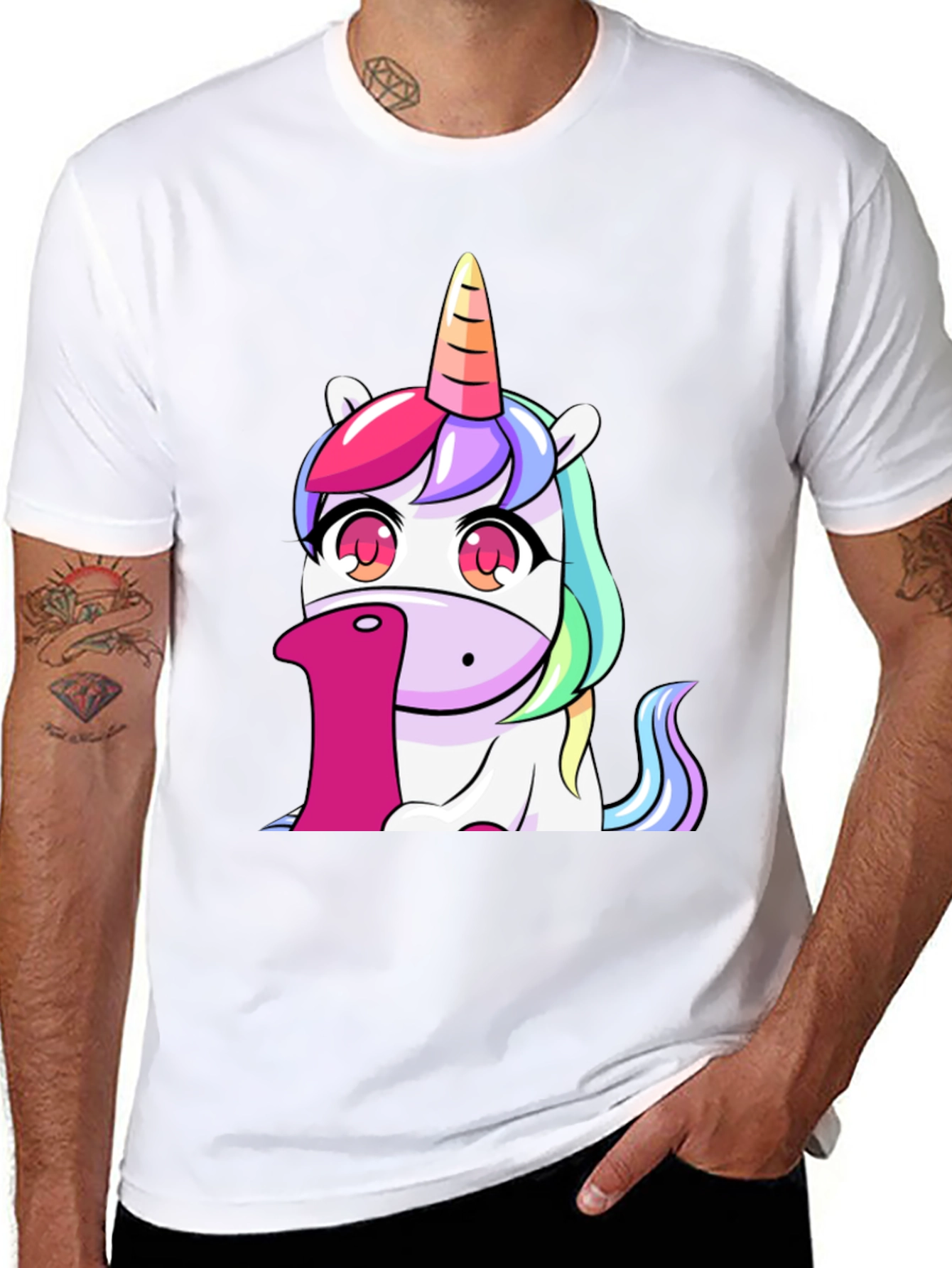 Unicorn Number 1 Black T-Shirt