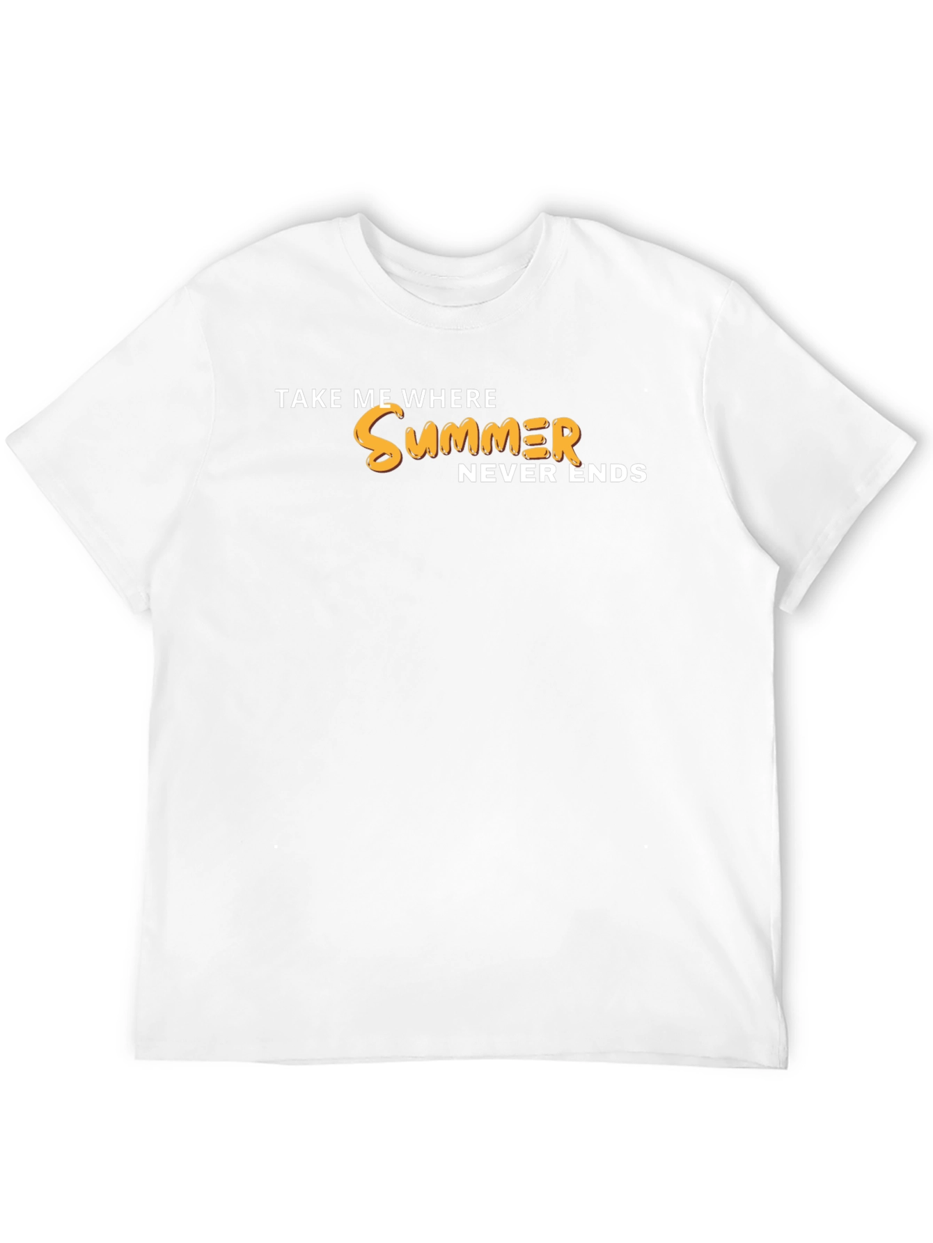 Summer Never Ends Graphic Tee - Black Casual Shirt