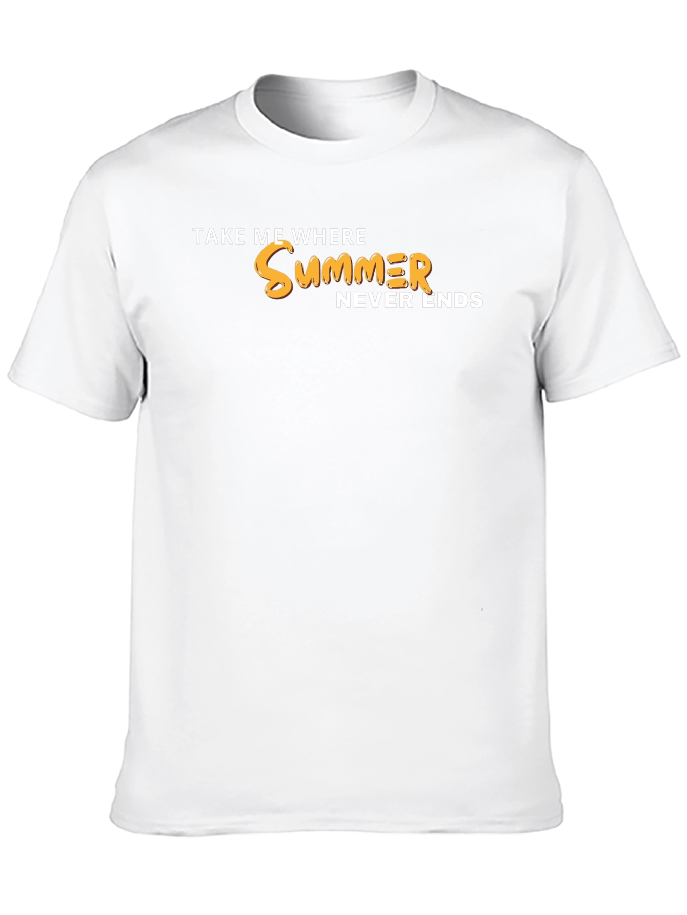 Summer Never Ends Graphic Tee - Black Casual Shirt