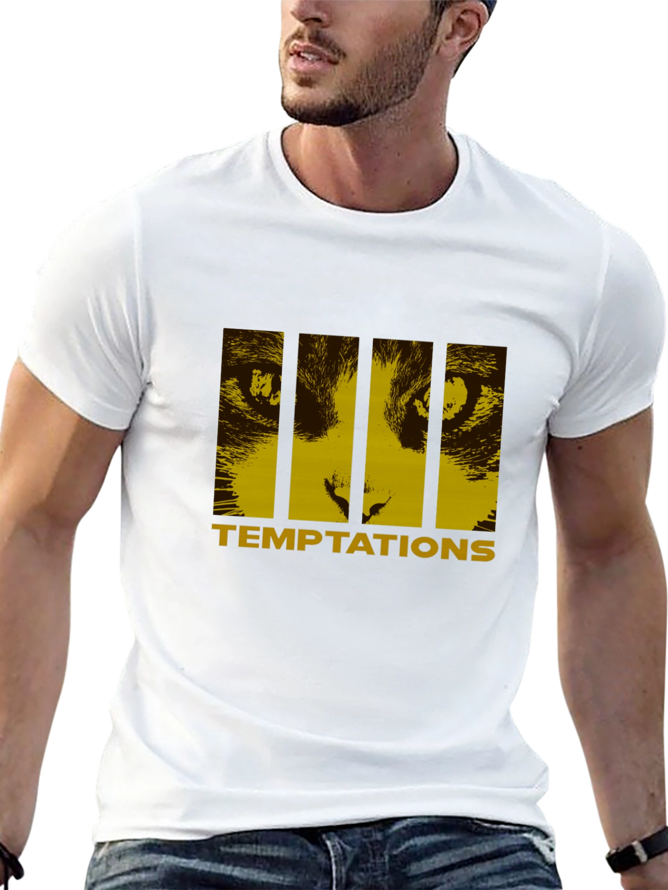 Temptations Cat Eyes T-Shirt - Unique Design
