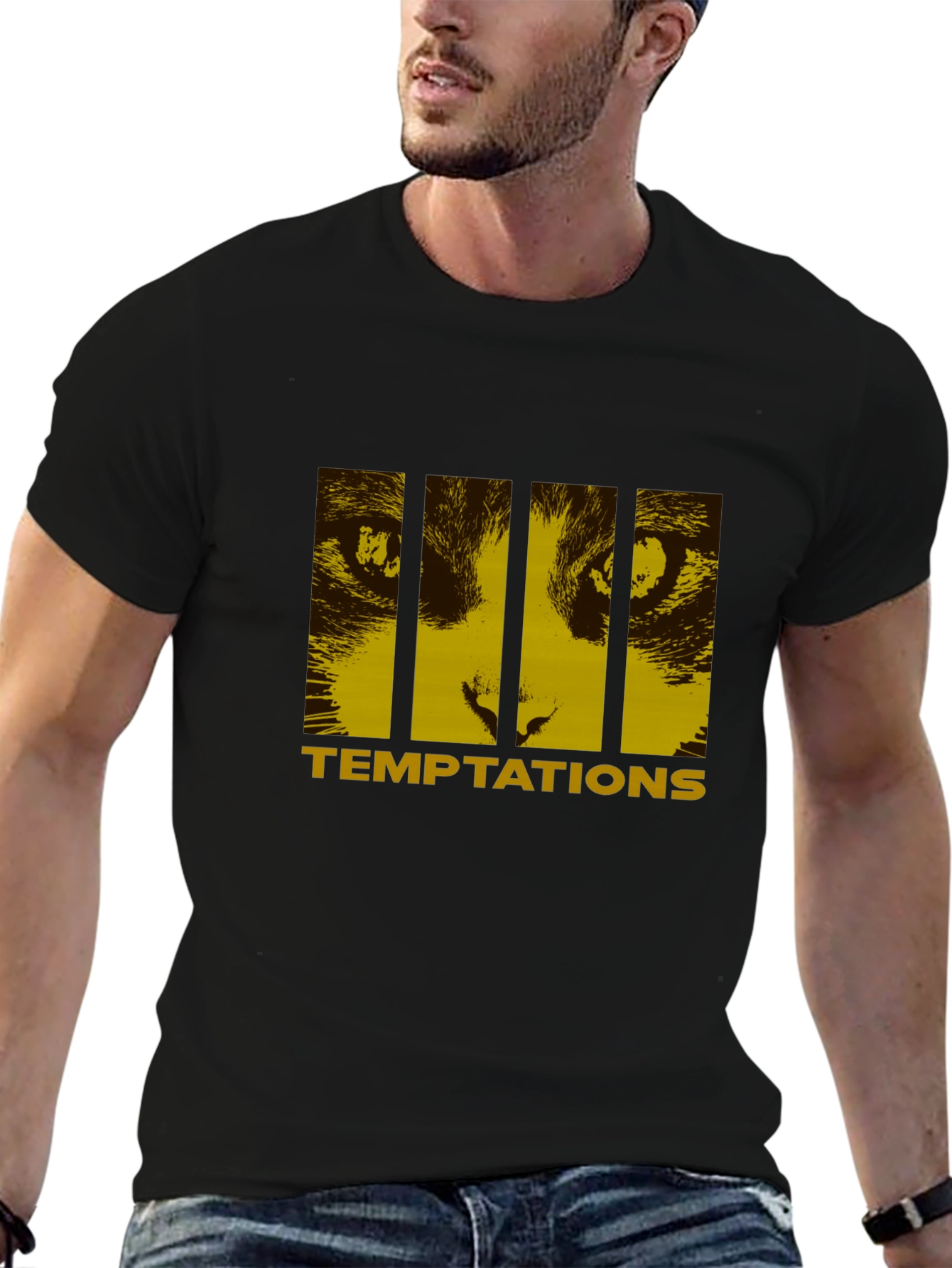 Temptations Cat Eyes T-Shirt - Unique Design