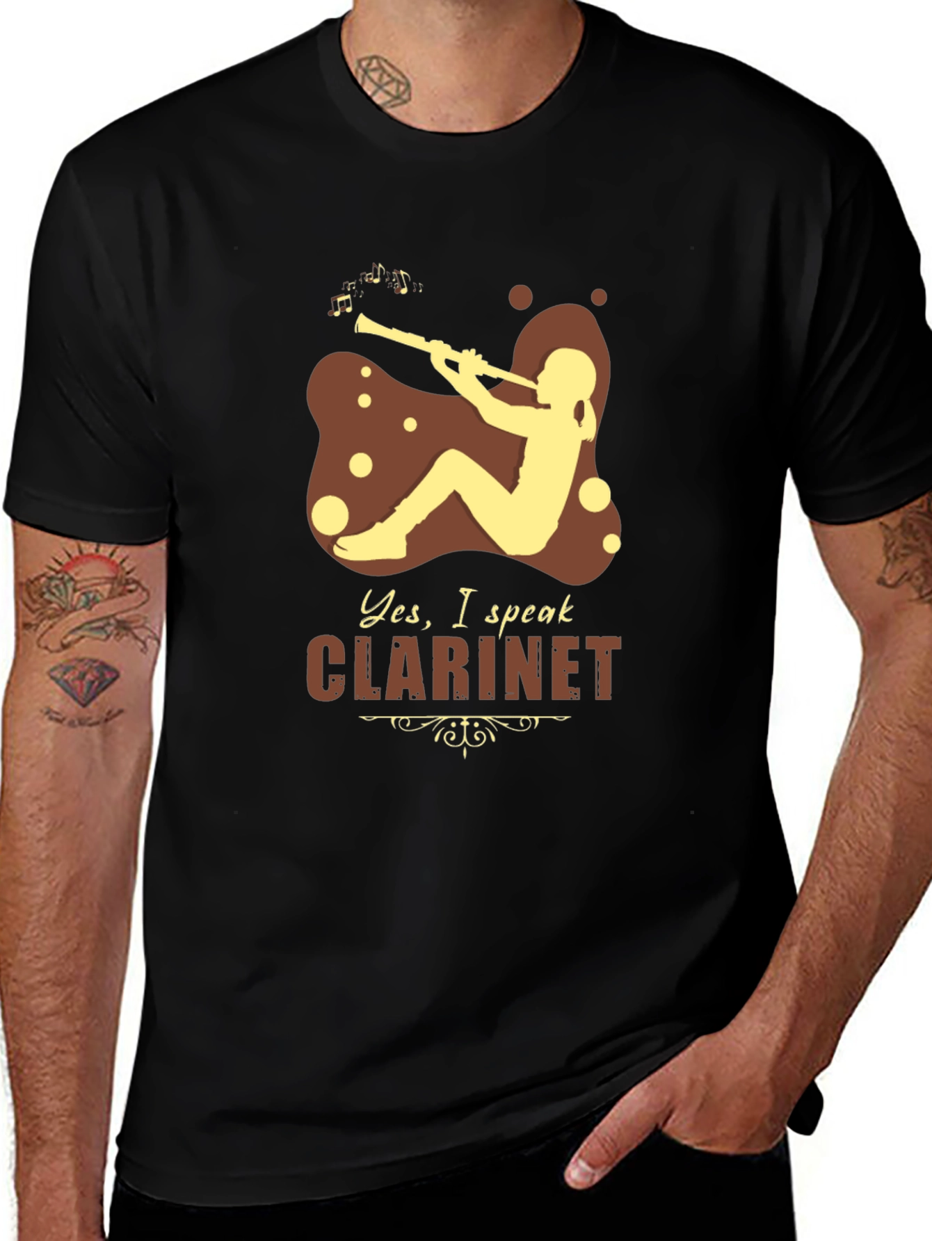 Clarinet Player T-Shirt: Music Lover Gift