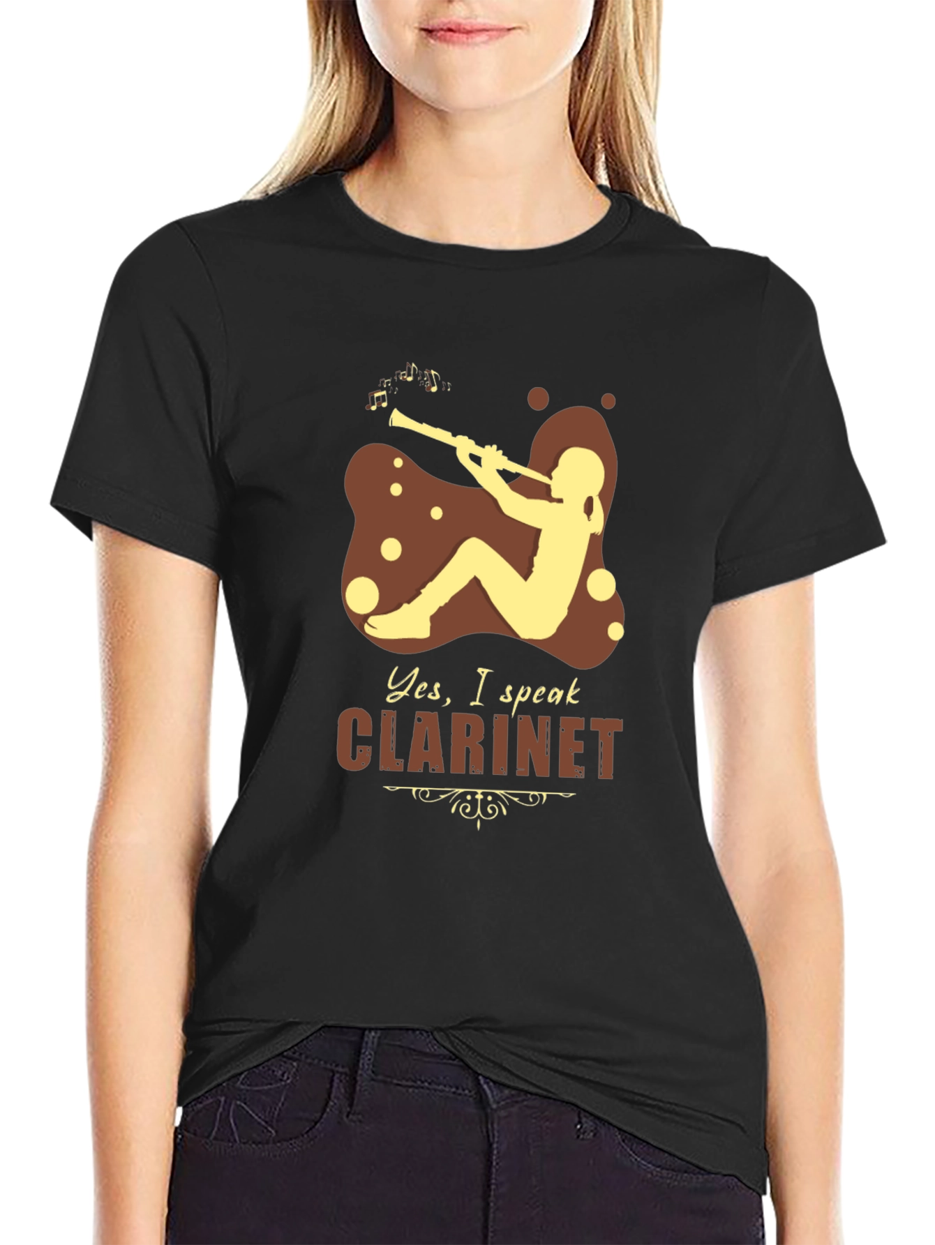 Clarinet Player T-Shirt: Music Lover Gift