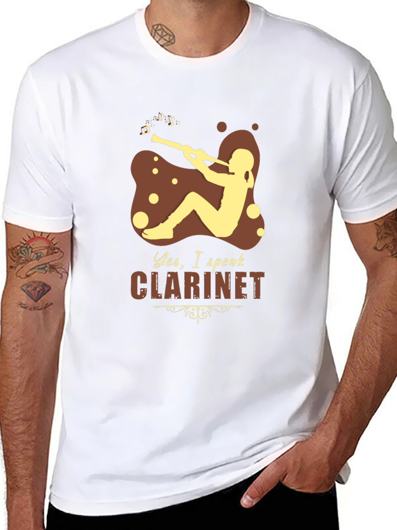 Clarinet Player T-Shirt: Music Lover Gift