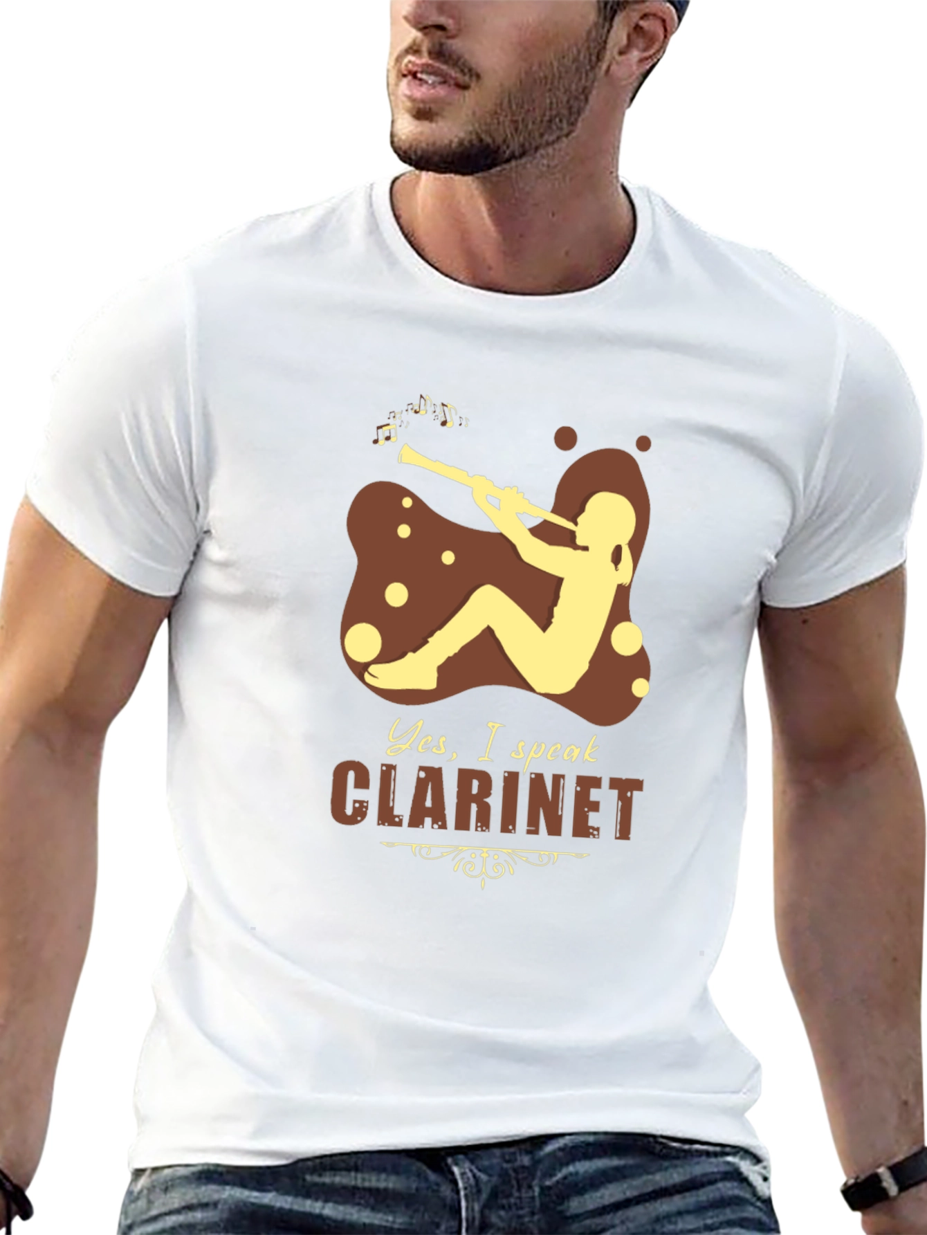 Clarinet Player T-Shirt: Music Lover Gift