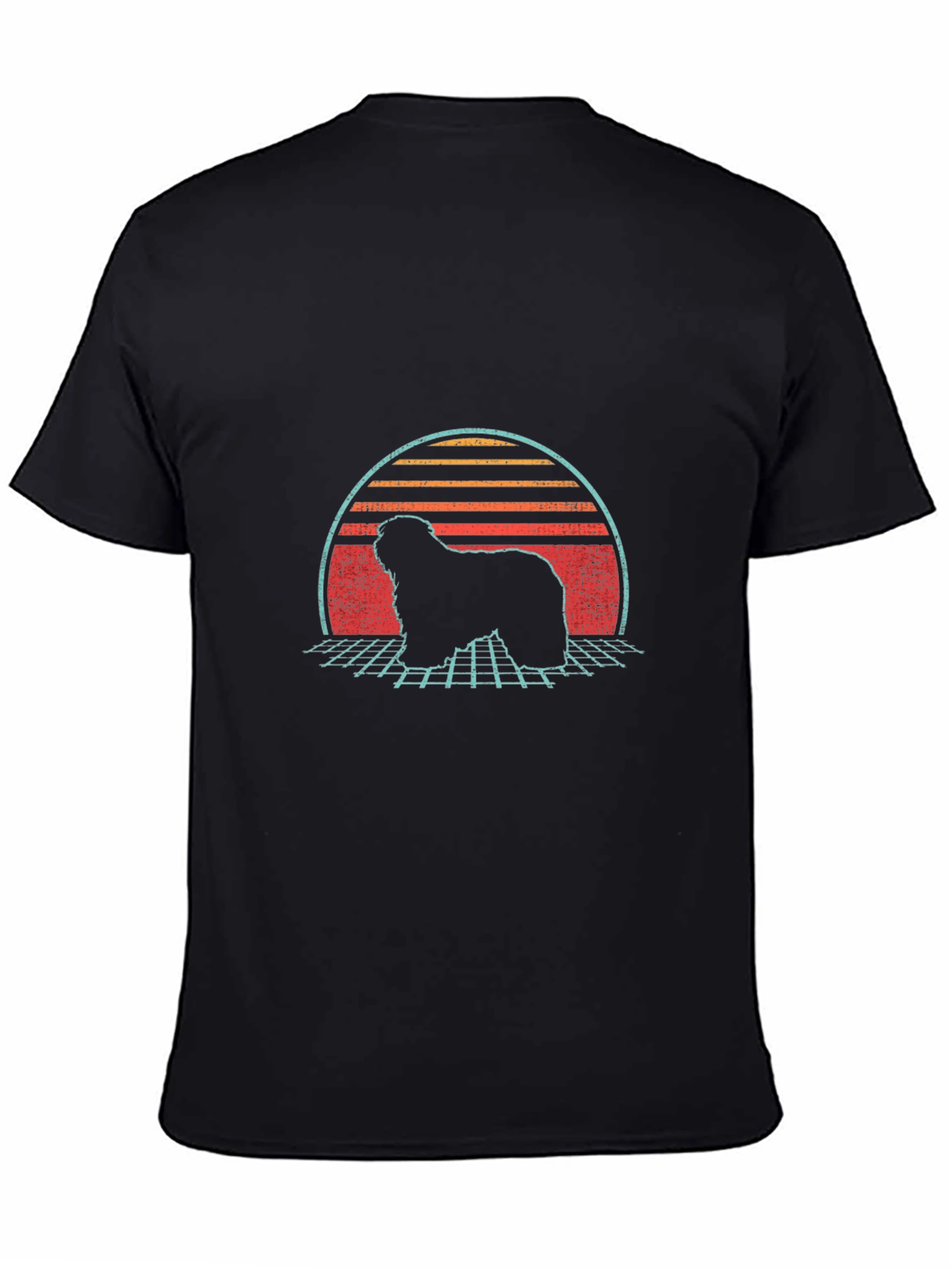 Retro Dog Silhouette Graphic Tee