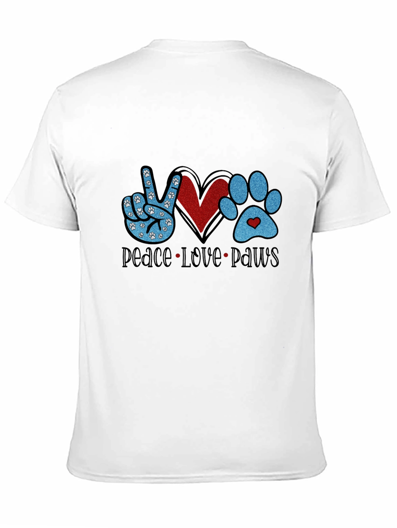 Peace Love Paws Graphic T-Shirt
