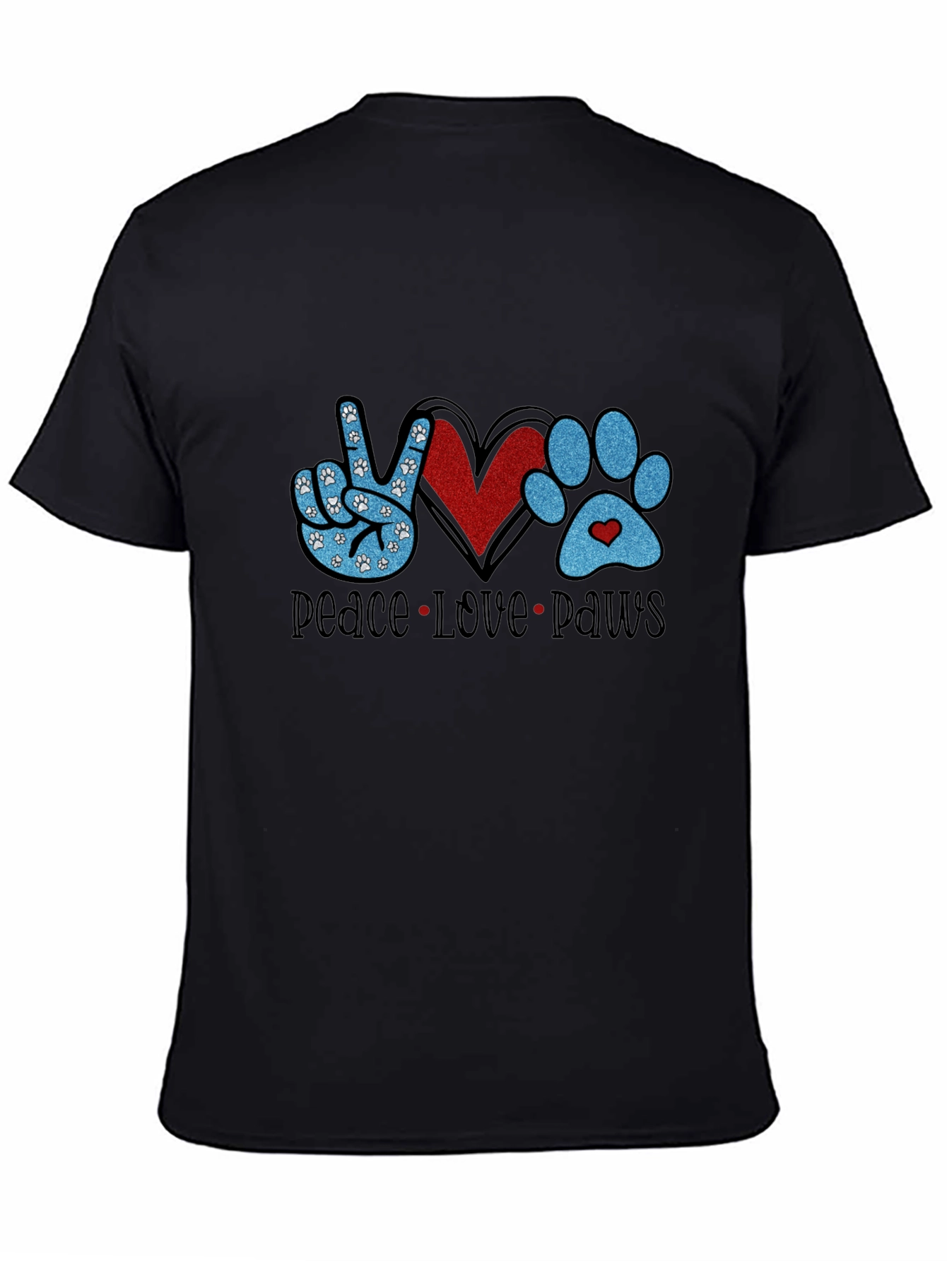 Peace Love Paws Graphic T-Shirt