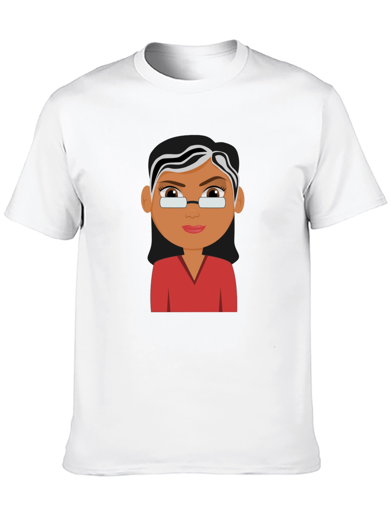 Cartoon Teacher Graphic Tee - Unisex Black T-Shirt