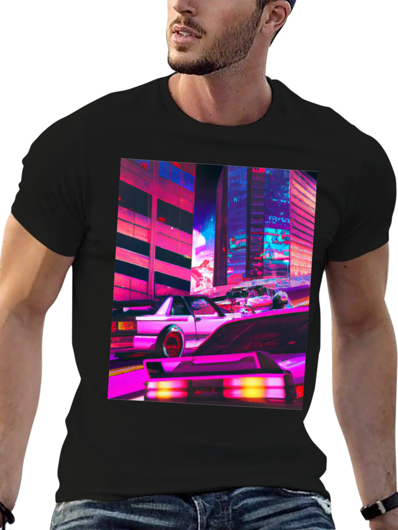 Cyberpunk Car Graphic Tee