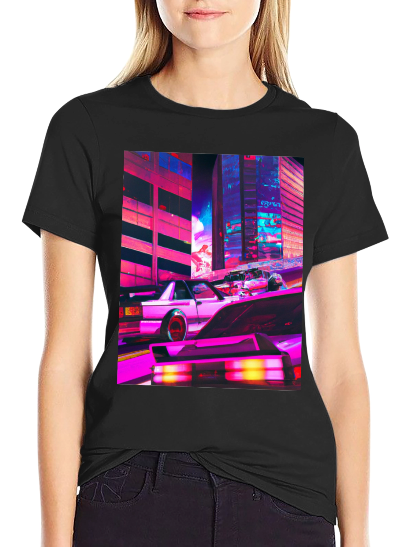 Cyberpunk Car Graphic Tee