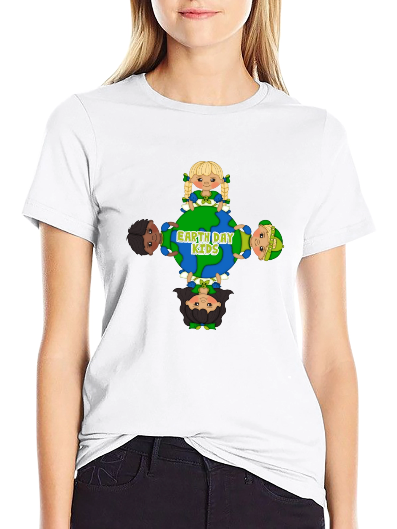 Earth Day Kids Graphic Tee - Black Unisex T-Shirt