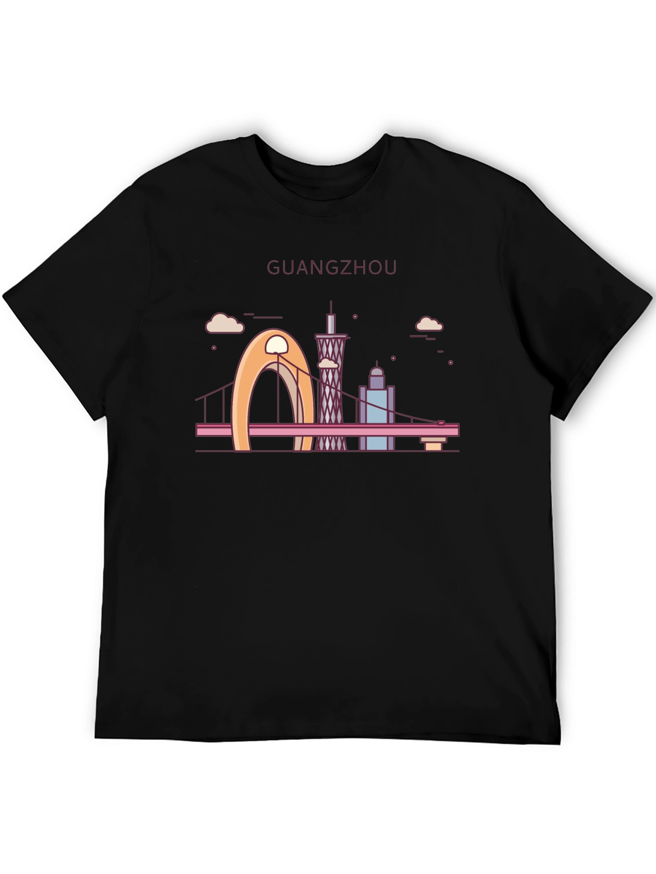 Guangzhou Skyline T-Shirt - Cityscape Graphic Tee