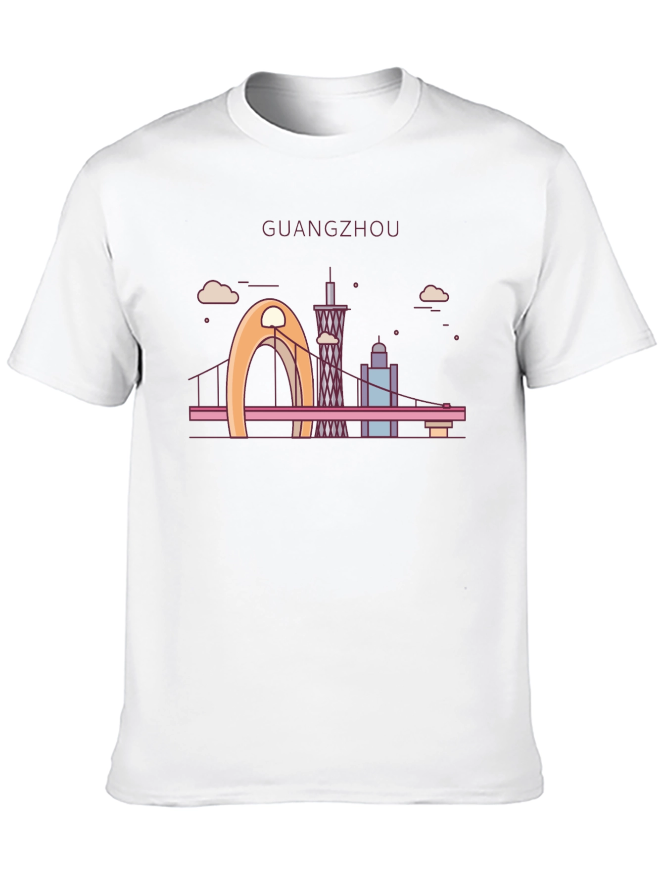 Guangzhou Skyline T-Shirt - Cityscape Graphic Tee