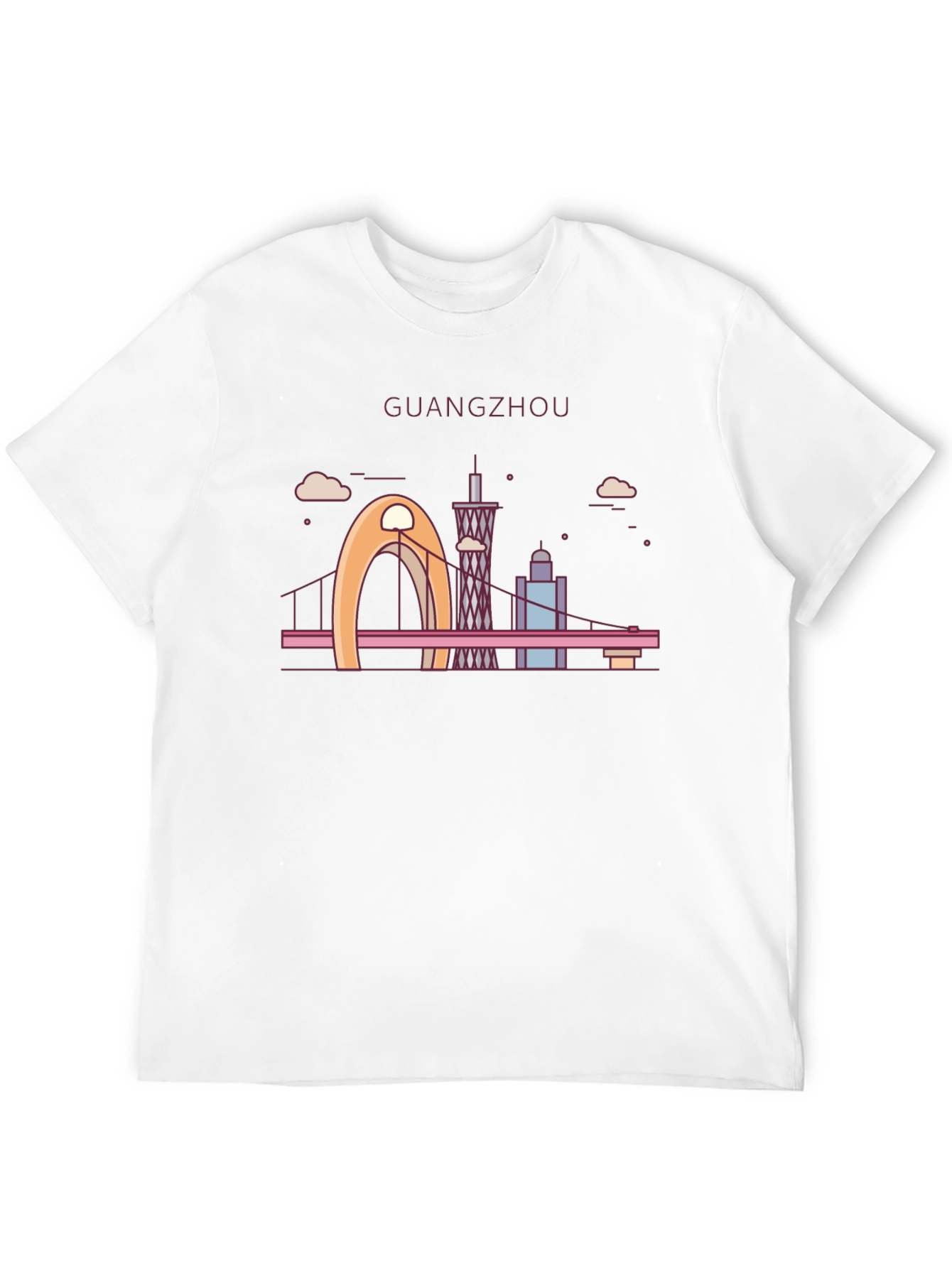 Guangzhou Skyline T-Shirt - Cityscape Graphic Tee