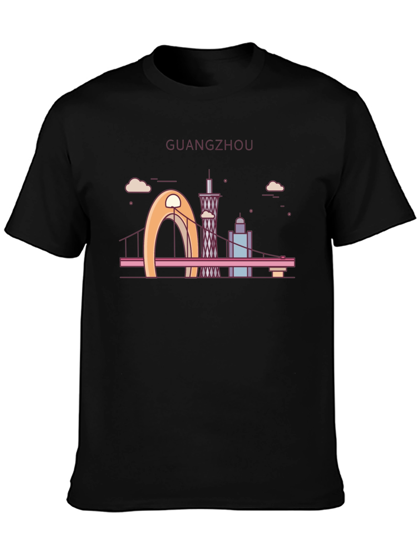 Guangzhou Skyline T-Shirt - Cityscape Graphic Tee