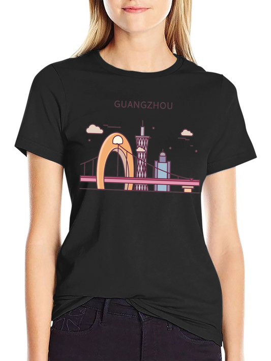 Guangzhou Skyline T-Shirt - Cityscape Graphic Tee