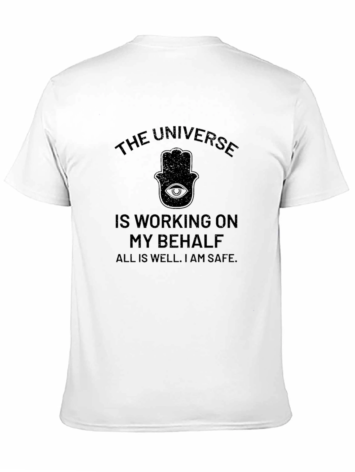 Universe Working on My Behalf Black T-Shirt