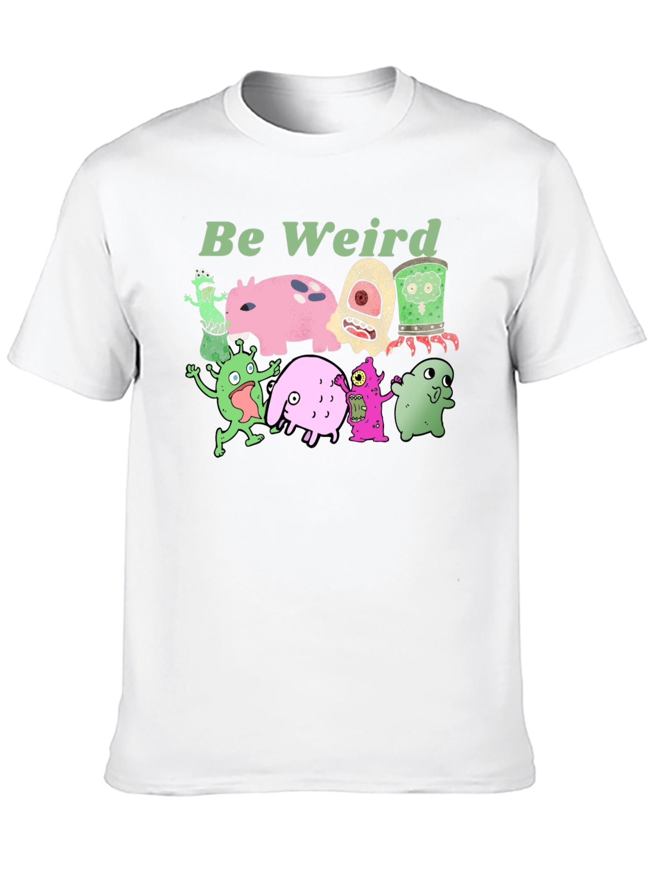 Be Weird Graphic Tee - Unique Monster Print