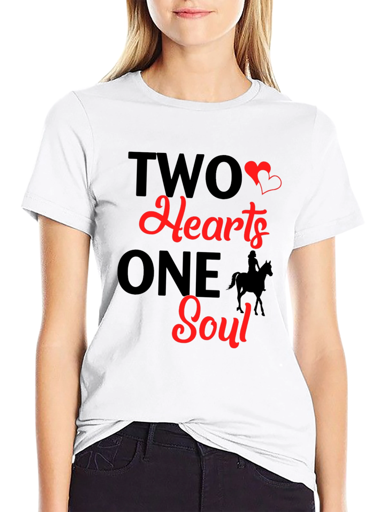 Two Hearts One Soul Graphic T-Shirt