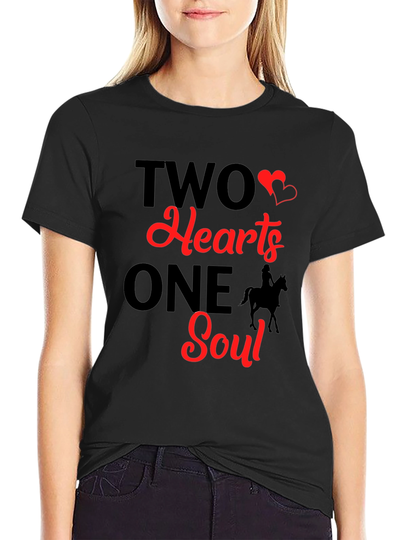 Two Hearts One Soul Graphic T-Shirt