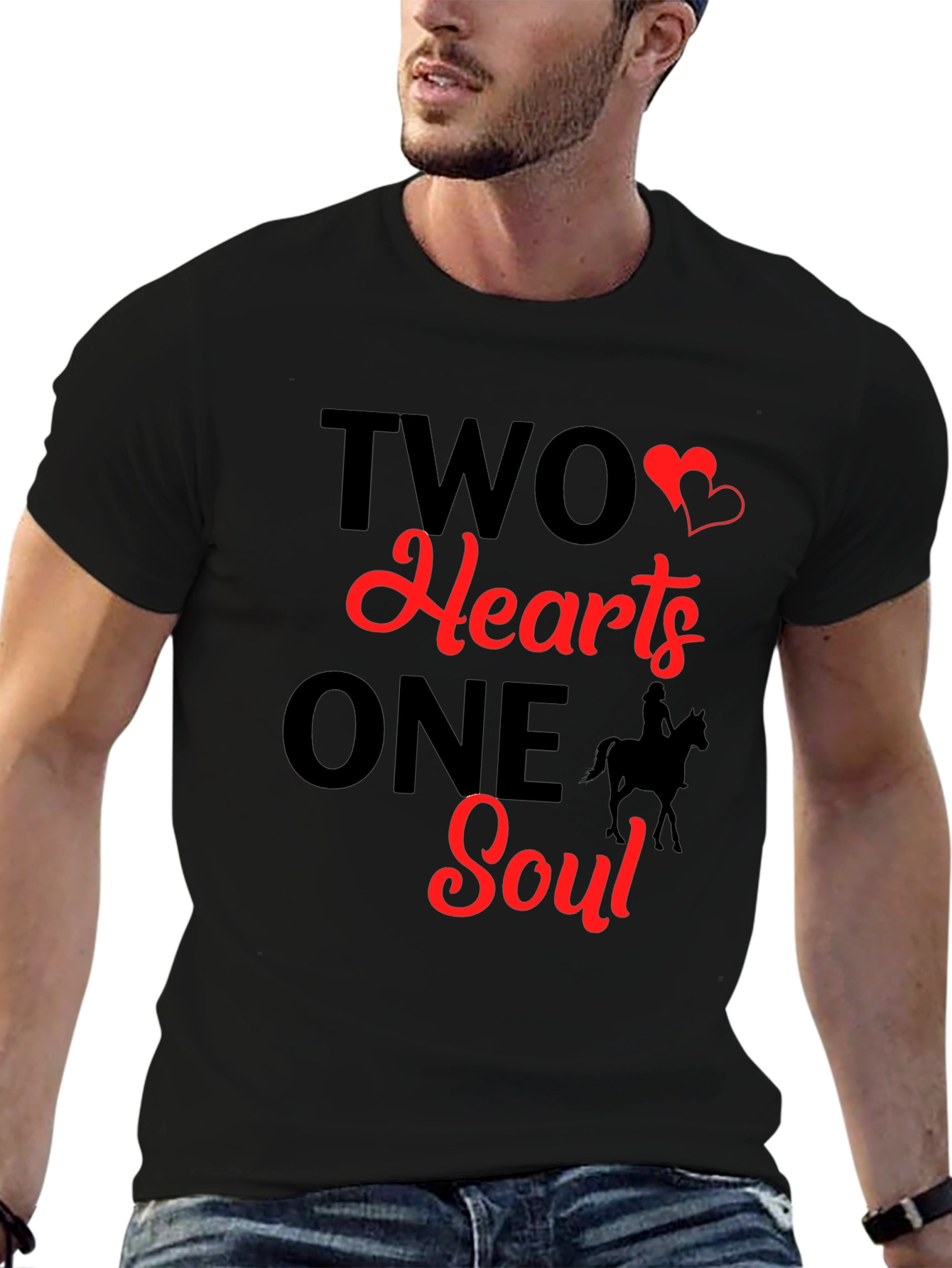 Two Hearts One Soul Graphic T-Shirt