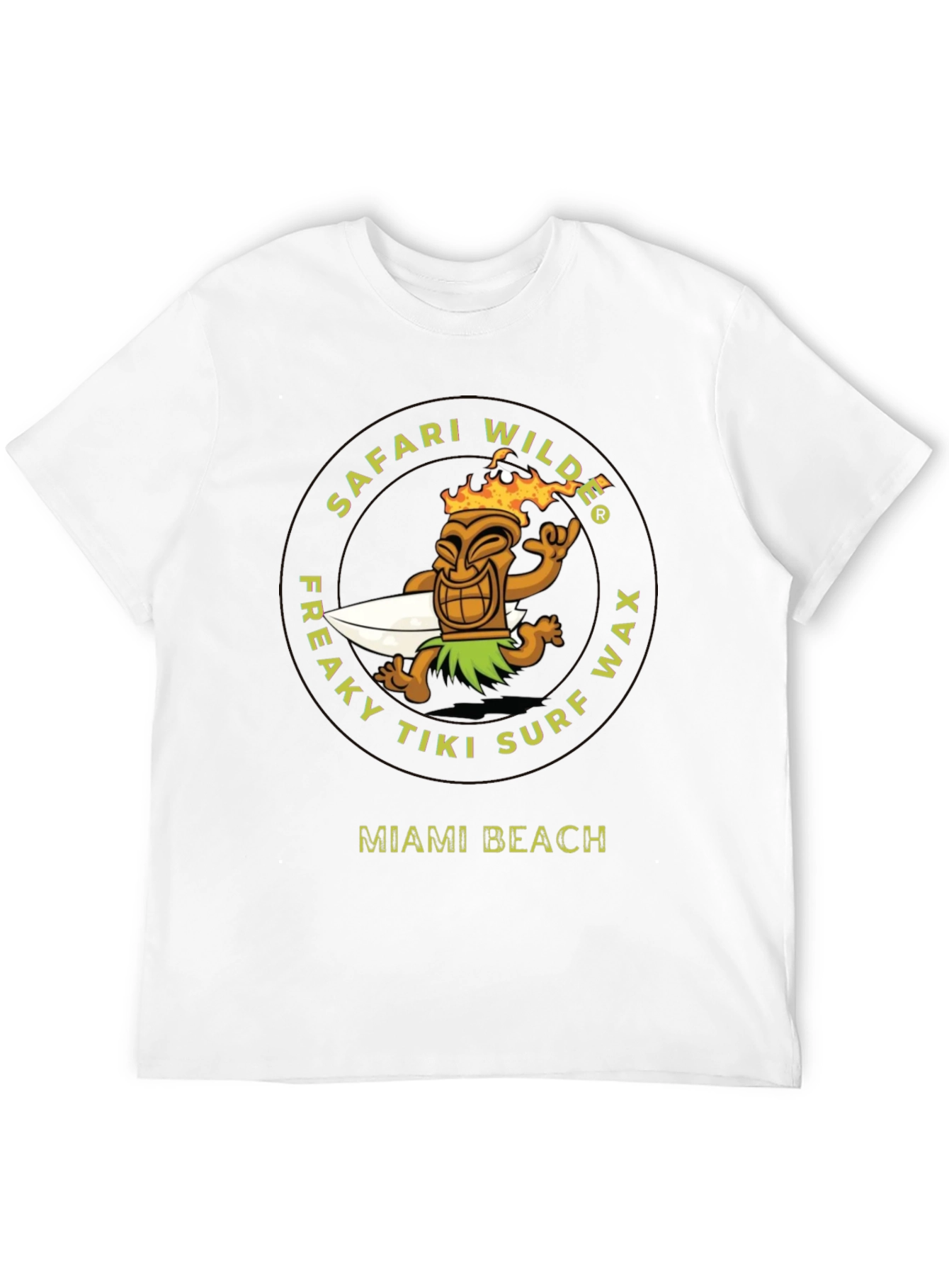 Safari Wilde Tiki Surf Wax Graphic Tee