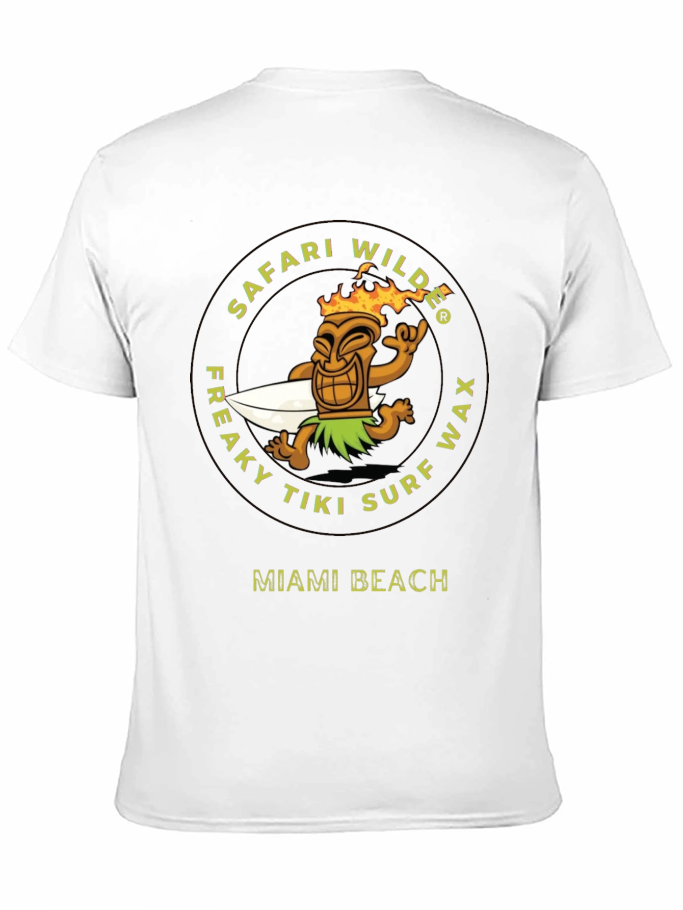 Safari Wilde Tiki Surf Wax Graphic Tee