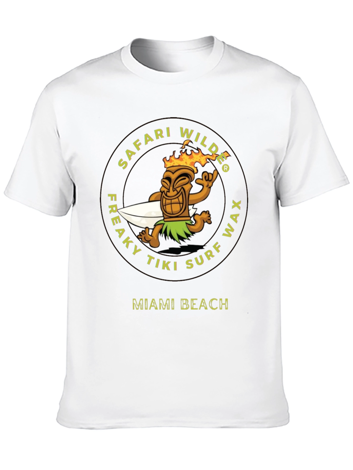Safari Wilde Tiki Surf Wax Graphic Tee