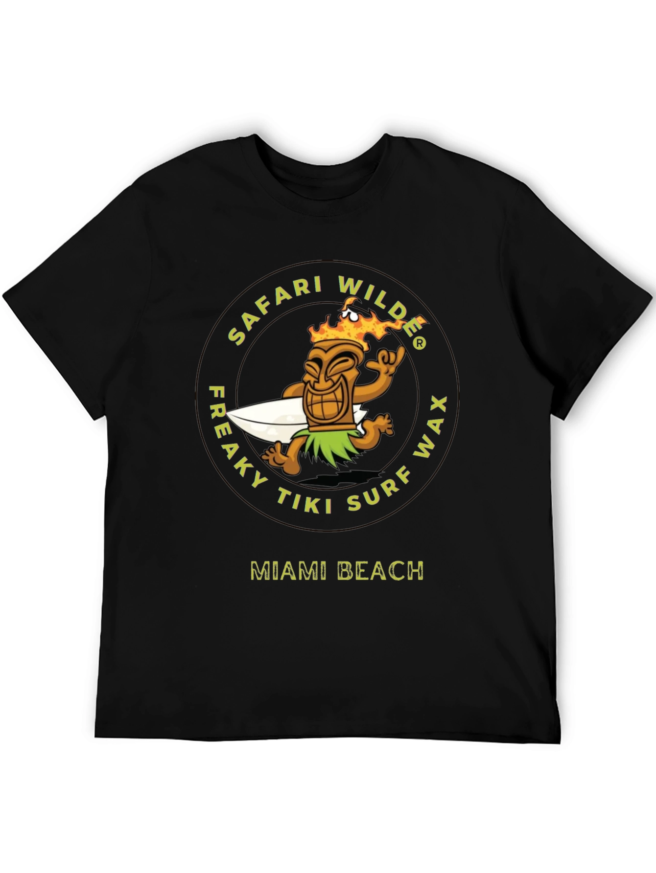 Safari Wilde Tiki Surf Wax Graphic Tee