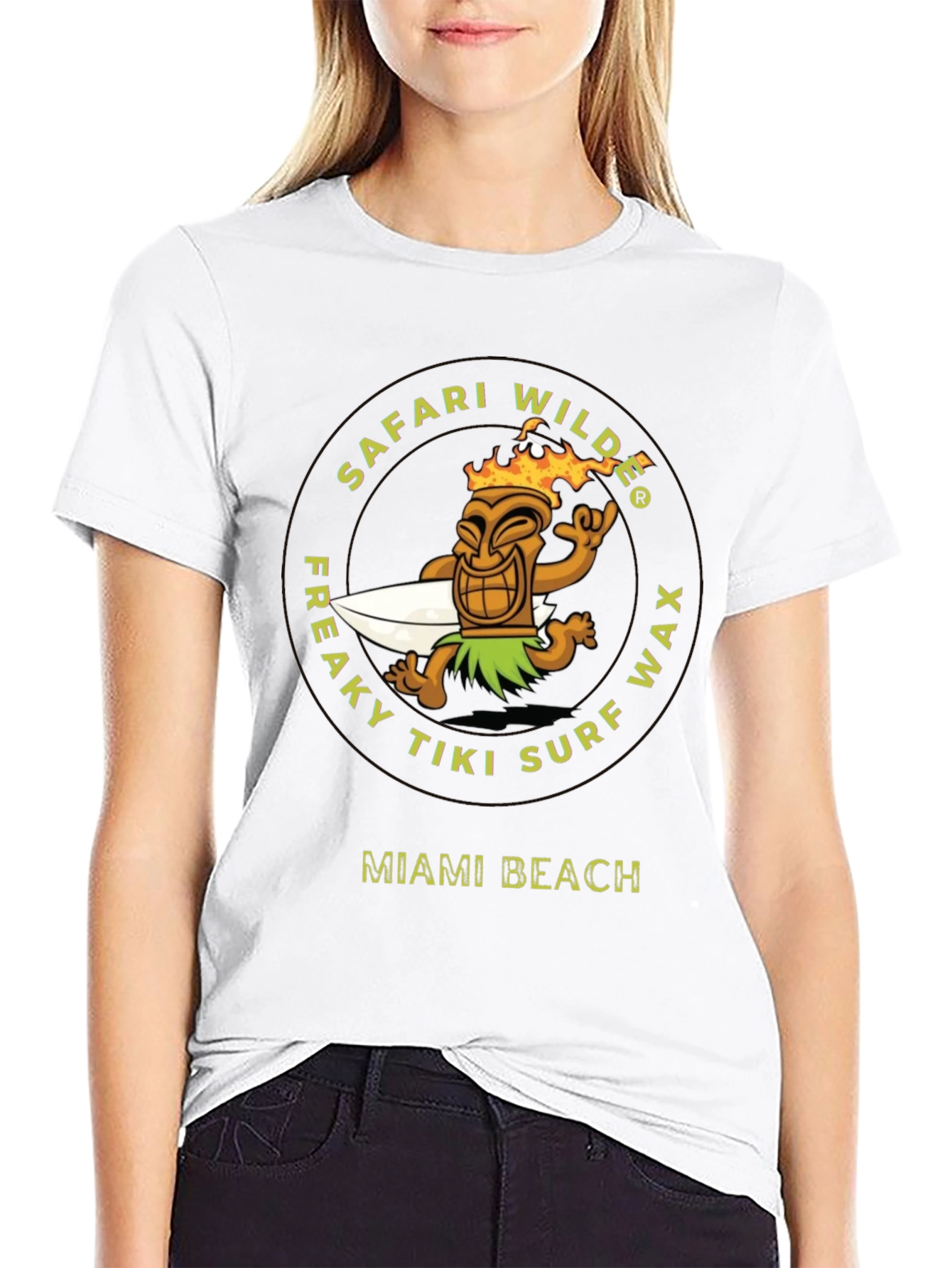 Safari Wilde Tiki Surf Wax Graphic Tee