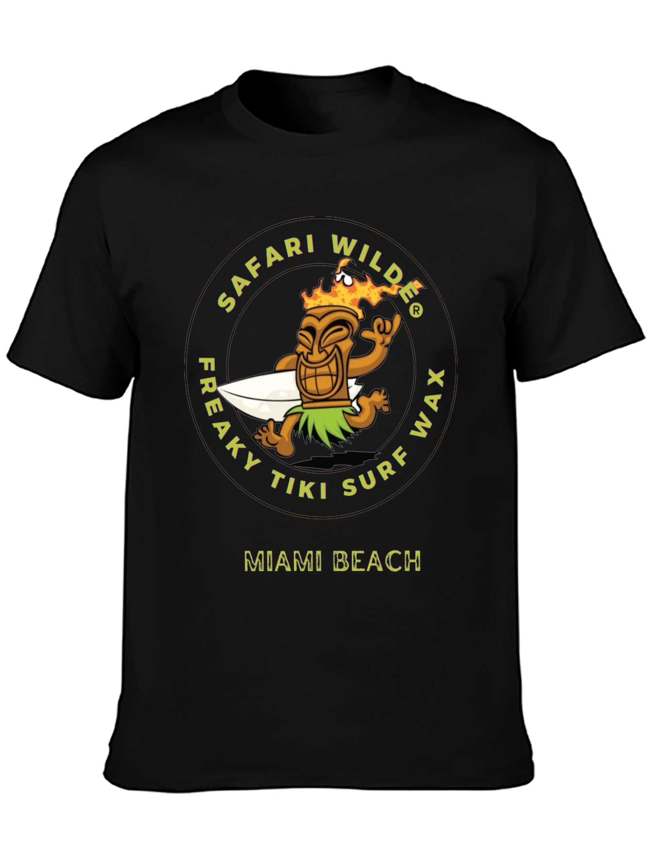 Safari Wilde Tiki Surf Wax Graphic Tee
