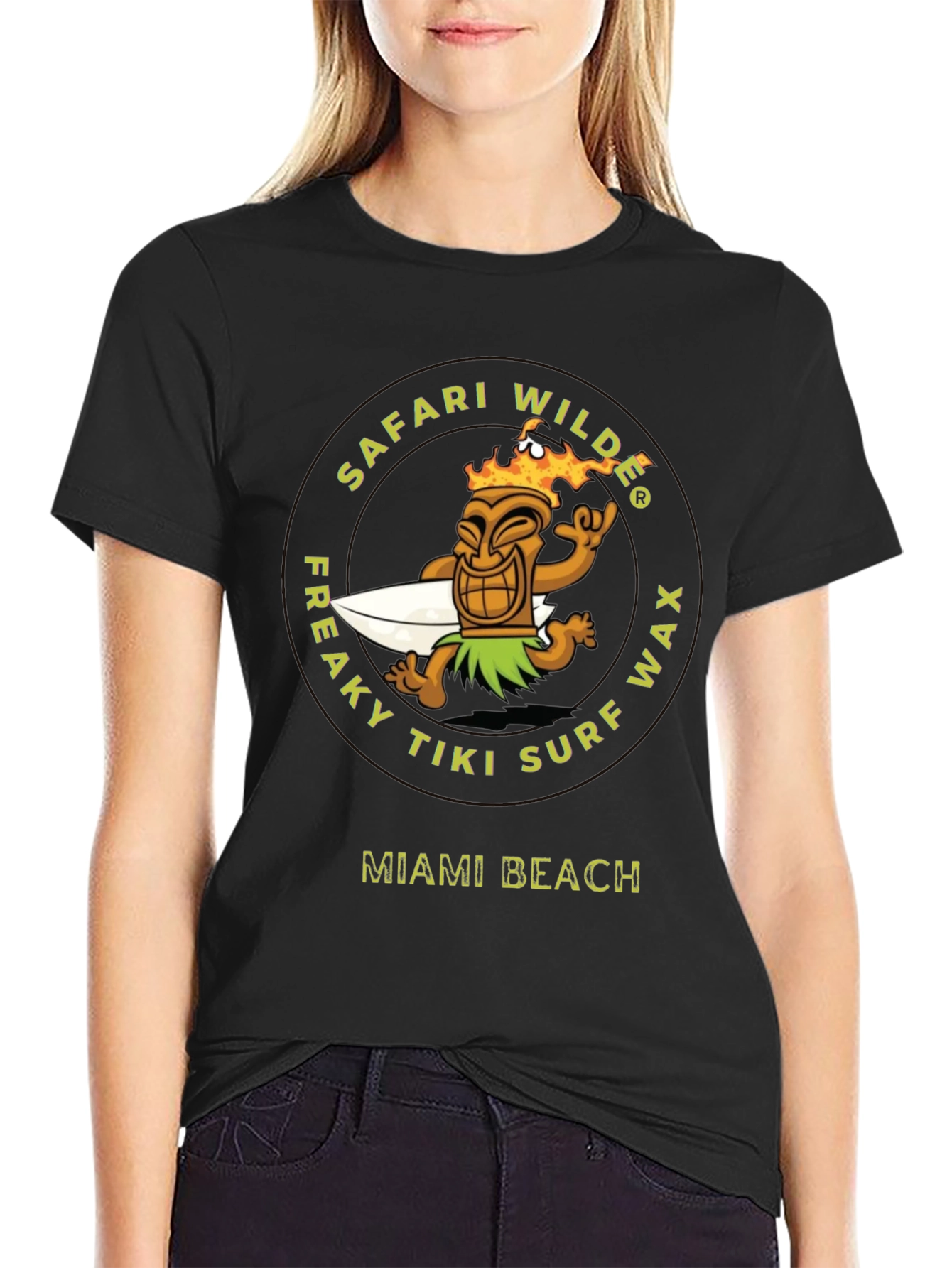 Safari Wilde Tiki Surf Wax Graphic Tee