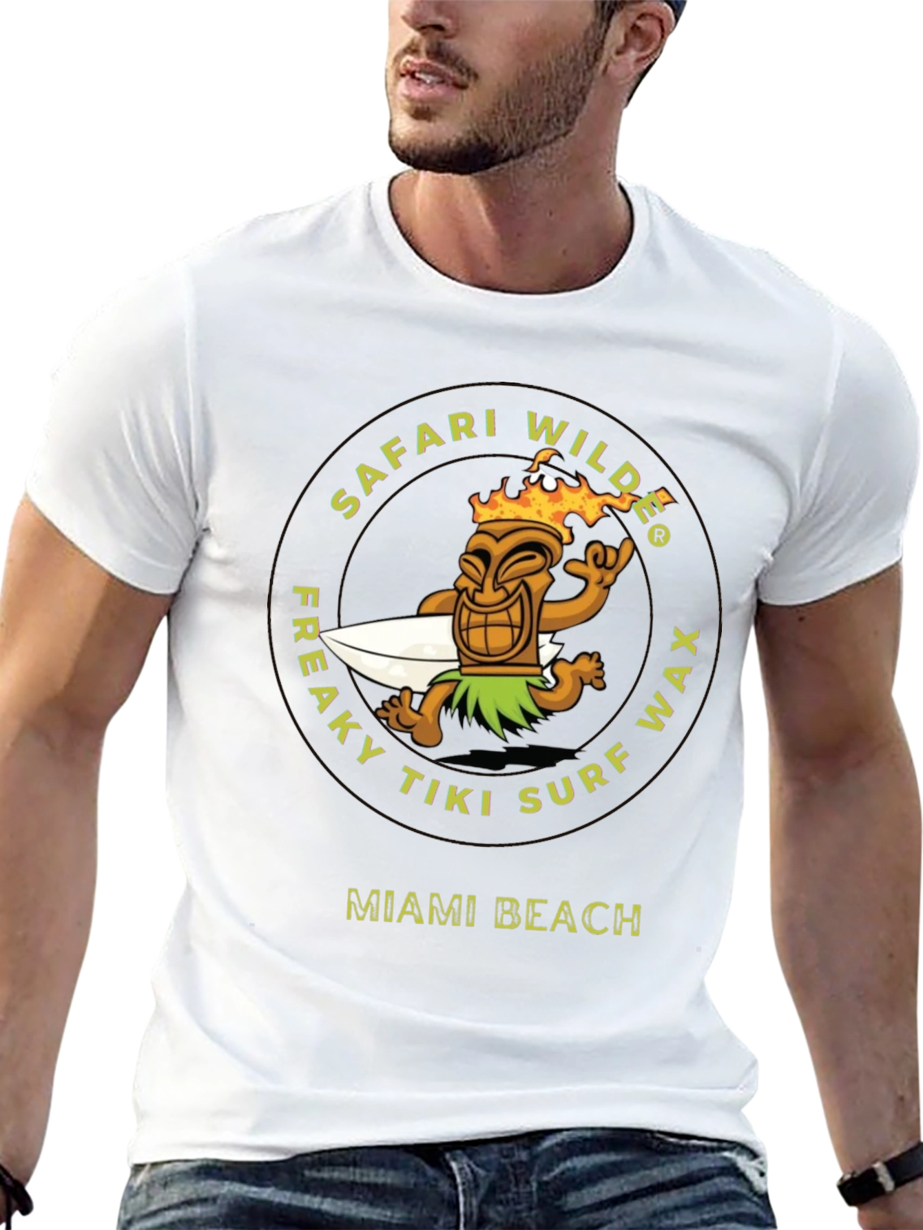 Safari Wilde Tiki Surf Wax Graphic Tee