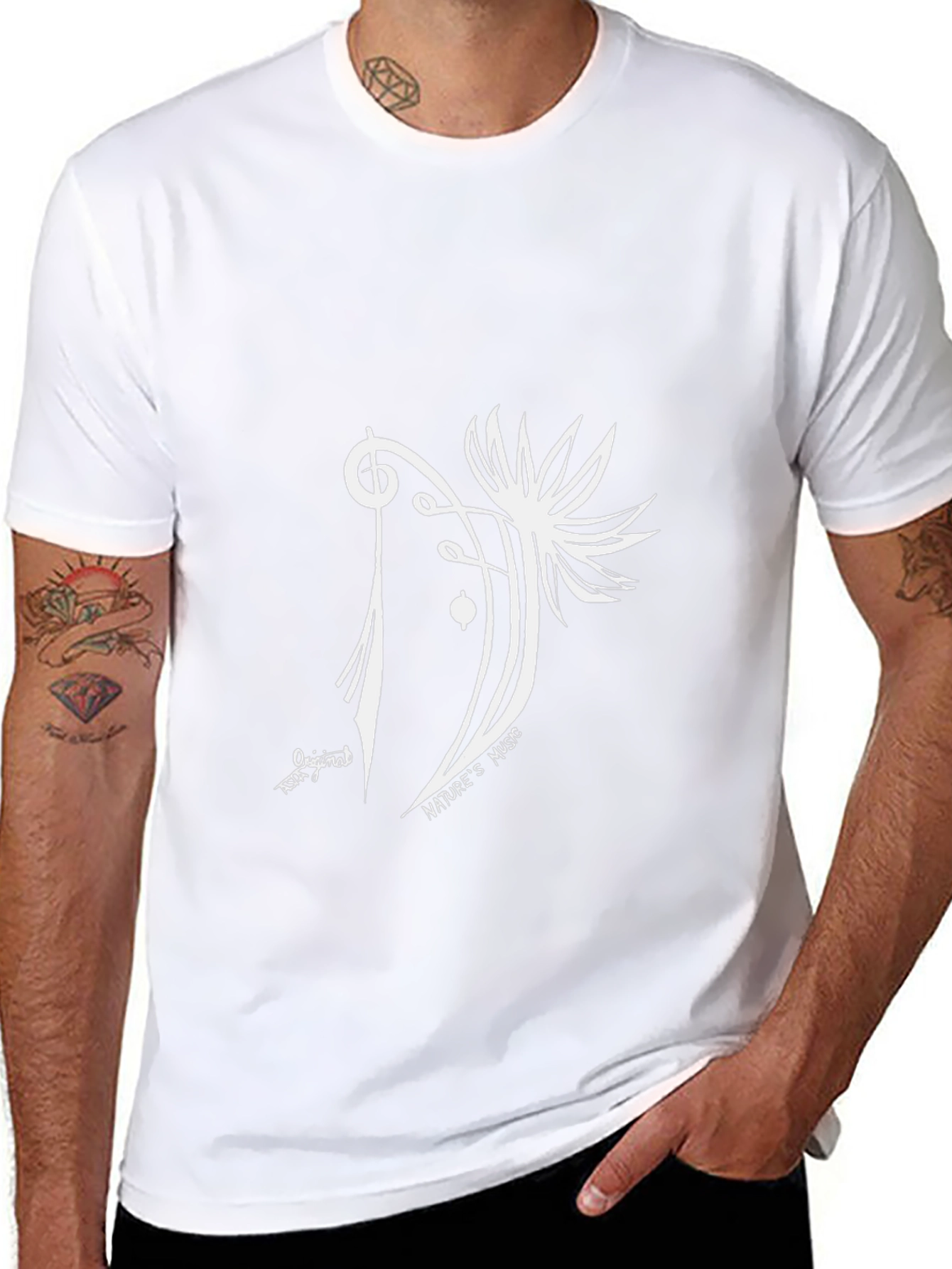 Natures Music Black Graphic Tee