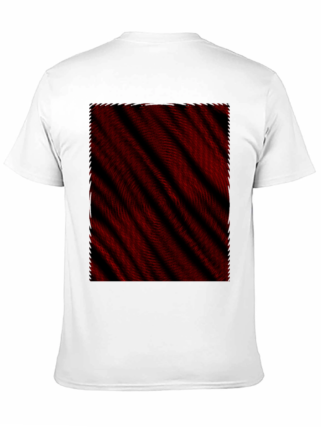 Abstract Red & Black Striped Tee