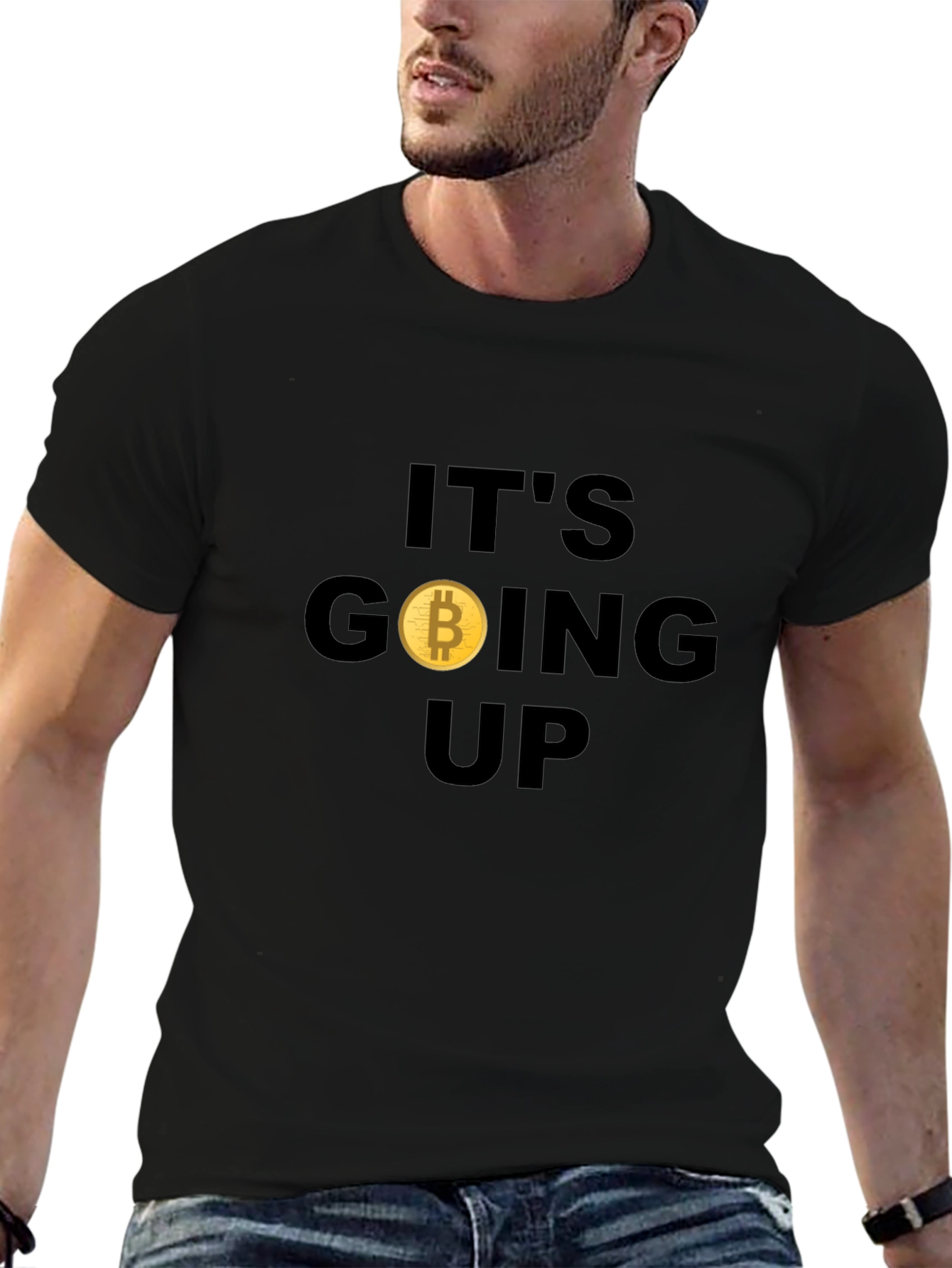 Bitcoin Going Up Graphic T-Shirt - Crypto HODL Tee