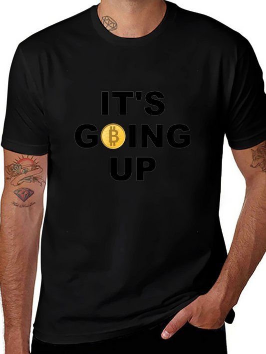 Bitcoin Going Up Graphic T-Shirt - Crypto HODL Tee