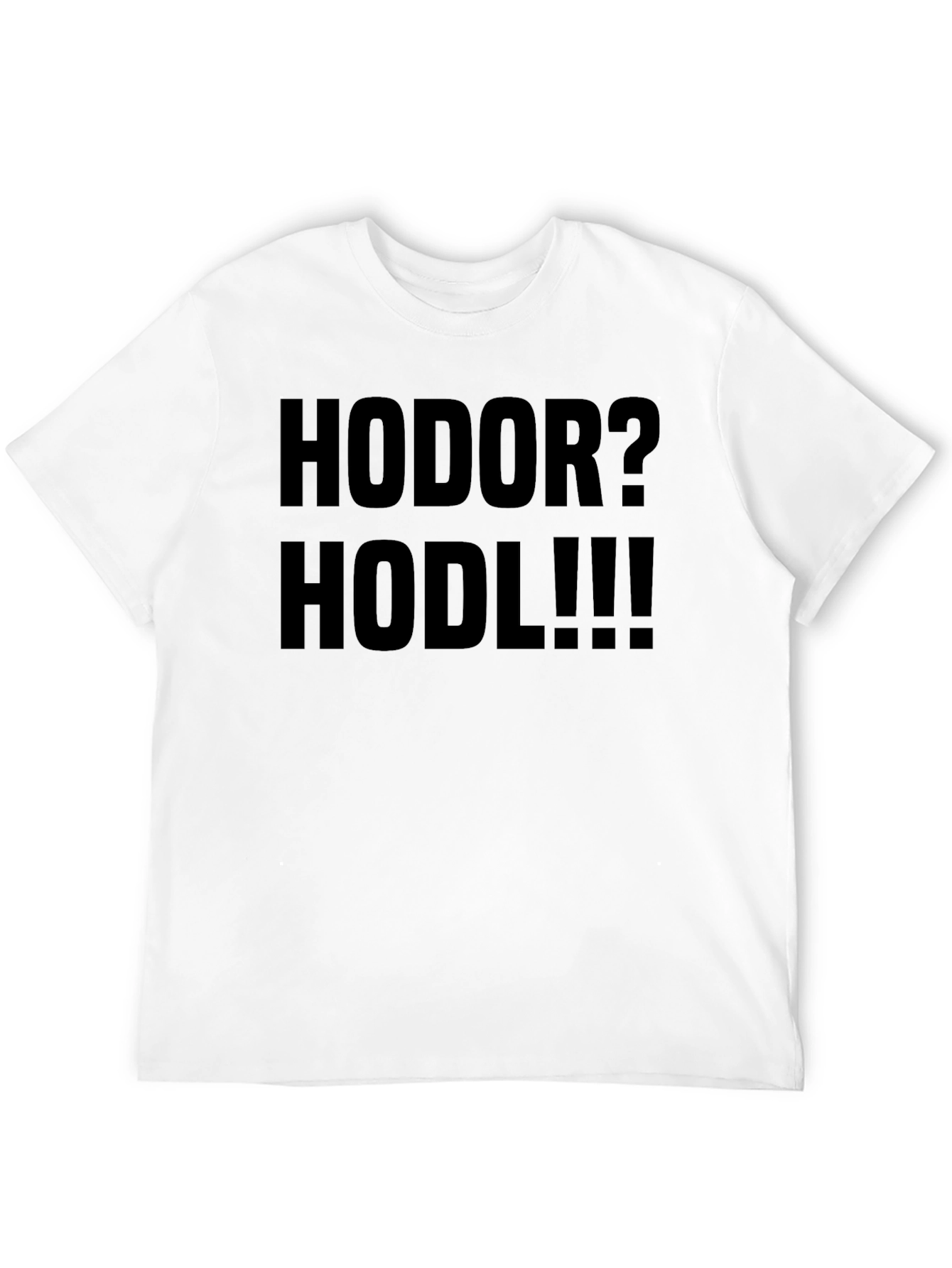 HODOR? HODL!!! Black Graphic Tee