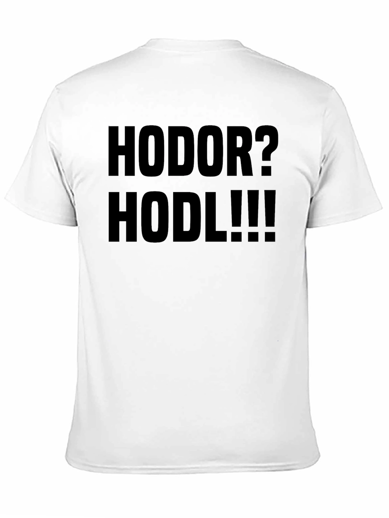 HODOR? HODL!!! Black Graphic Tee