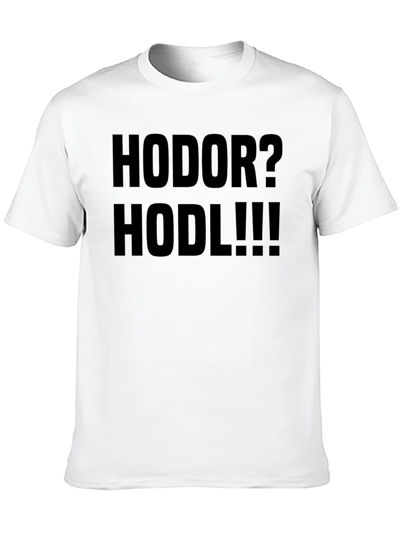 HODOR? HODL!!! Black Graphic Tee