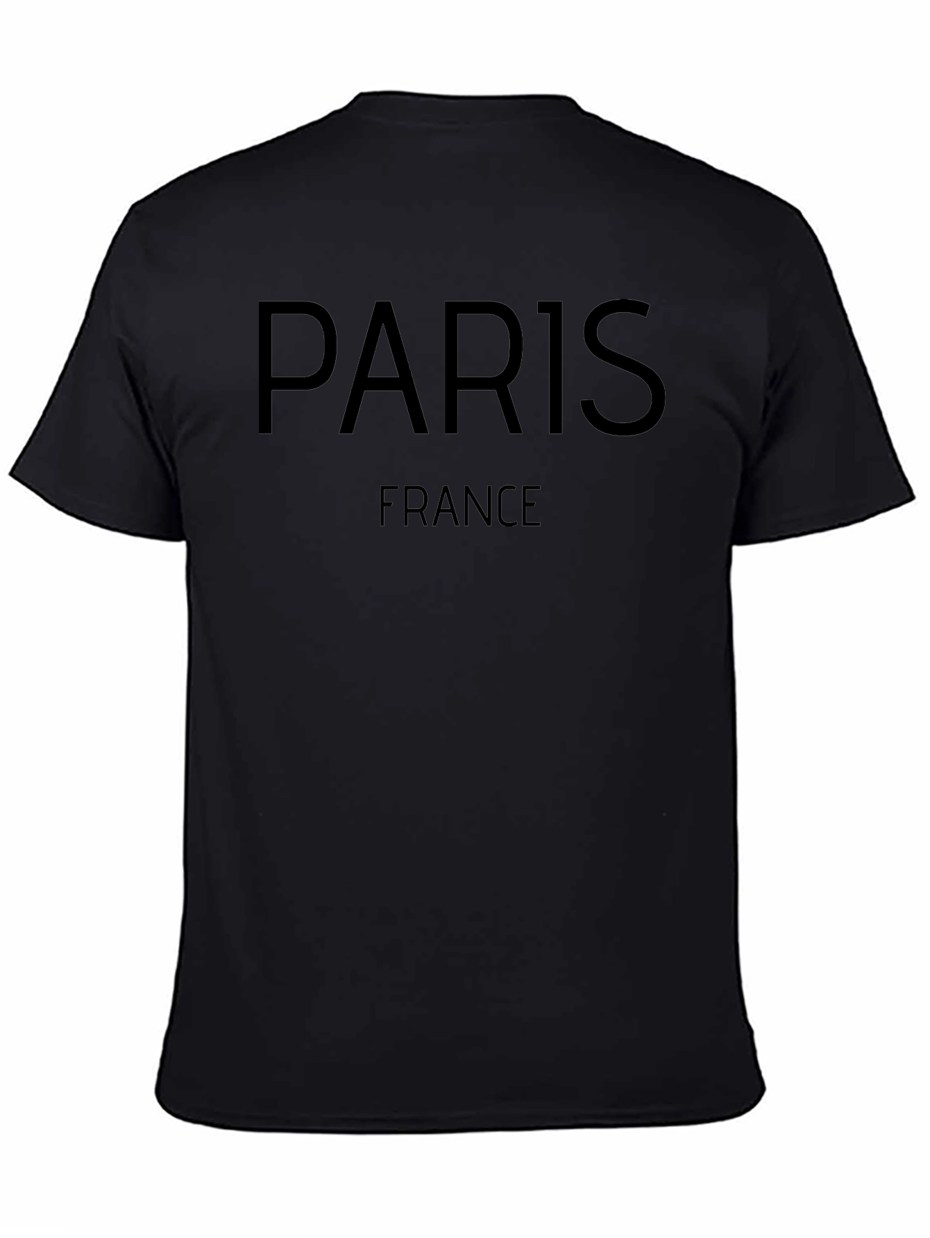 Paris France Black T-Shirt