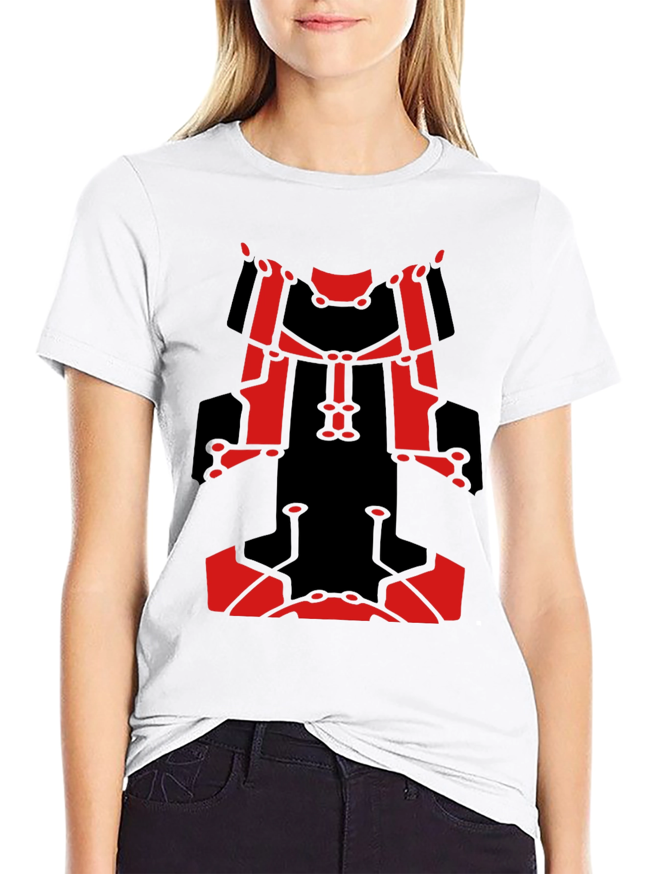 Bold Graphic Tee - Red & Black